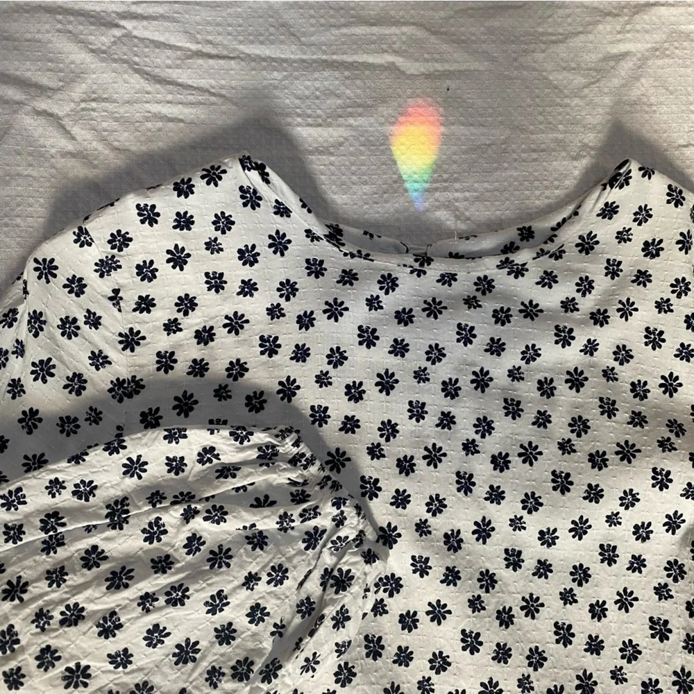 Nasty Gal Long Sleeve Tiered Mini Smock Dress - Picture 3 of 7